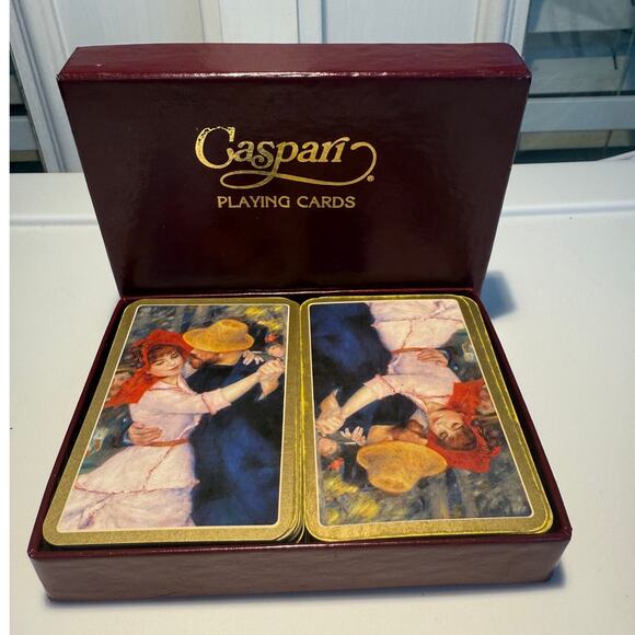 VTG CASPARI double deck dancing couple playing cards PC48 - Picture 1 of 3